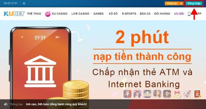 Điều kiện giúp người chơi nạp tiền Kubet thành công? 